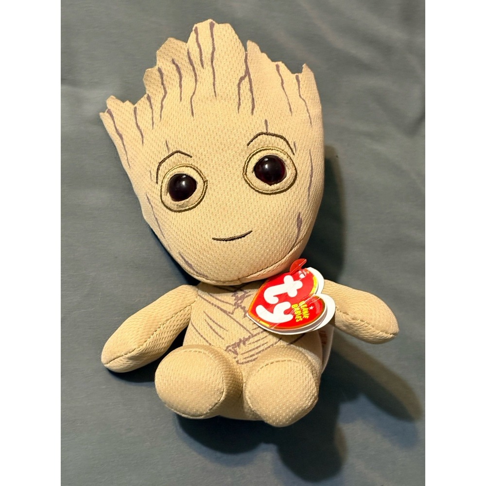Marvel GROOT Beanie Babies Ty figure 8" with tags Guardians of the Galaxy
